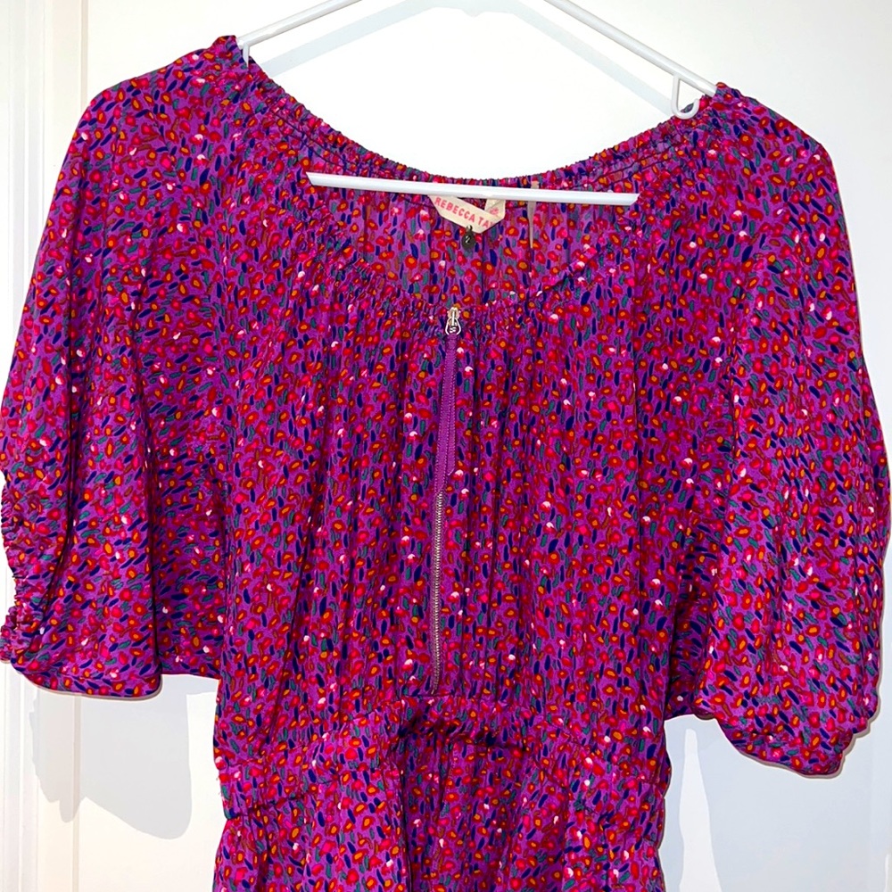 Rebecca Taylor Peplum Silk Dress in size 2